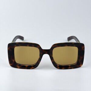 Gucci GG1718S 002  BRAND NEW Sunglasses Havana Brown Women Square